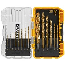 DEWALT 티타늄 질화 코팅 드릴 비트 세트 14개 옐로우 (DW1354), Screwdriver Bit Set, 45-Piece Screwdriving Set