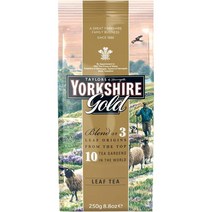 Yorkshire Tea 골드티 루즈리프 요크셔 차 영국홍차직구 250g 3팩, 12개