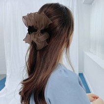 레전드 왕리본 올림머리 집게핀 머리핀 명품 대왕 긴머리 반묶음 헤어삔 - 대