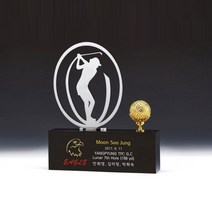 싱글 기념트로피 골프트로피주문제작 기념패 선물, 단품