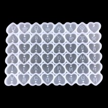 [바잉컴_해외직구]미니하트 알파벳+숫자+별자리 실리콘몰드 48구