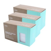 에이브 순면100% 부직포화장솜 5x6cm 80매, 3개
