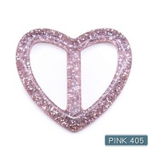 10pcs 조각 티 셔츠 클립 2.5CM 티셔츠 플라스틱 하트 모양 패션 스카프 링 드레스 수지 버클 DIY Assessories, Inner 2.5cm, Pink405