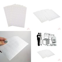 마트498 원형스티커16MM 7매 흰색 유치원스티커 학원칭찬스티커 사무실비품 라벨표시 동그란스티커 교회스티커