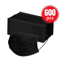 일회용 인증 외과 얼굴 마스크 성인 검은 마스카라 quirur i a ho olo ada 의료, 08 600pcs Black