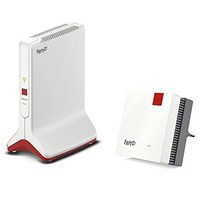 AVM Fritz!Repeater 6000(WiFi 6 Repeater 독일어 버전) 및 Fritz!Repeater 1200 AX(Wi-Fi 6 Repeater: 5GHz 대역(최대 2 400MBit/s) 2.4GHz 대역 독일어 버전) 하얀색 -13921, 하나의