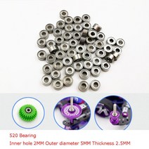 타미야 미니카 세트 자동차 장난감 미니 4WD 베어링 개조 부품 520 620/830 S2 MA 양 카이 워 드래곤 섀시 가이드 휠 기어 12 개, [02] 12pcs 520 bearings