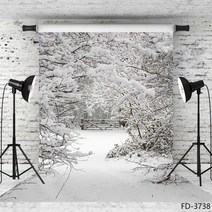 겨울 눈 공원 숲 사진 배경 Photophone 웨딩 아기 아이를위한 소품 스튜디오 촬영, 60cmx90cm 2x3ft