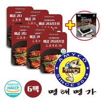 해피맘 [명태명가] 프리미엄 수제 양념 코다리조림 320gx6팩, 6개