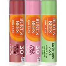 버츠비 Burts Bees Sun Care Lip Balm 3-Pack Wild Peon, 상품선택