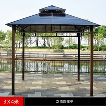 가제보 야외테이블세트 야외정자 원두막 정자 야외테이블 오두막 파고라 조립식정자 조립식정자 파라솔, 344m 사주정