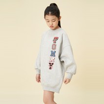 타미힐피거 타미 뱃지 스웨트 셔츠 드레스 (T42C7RDR630GT1P01)