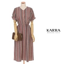 [카라] KARRA 허리밴딩반팔나염원피스_KB1MOP149G