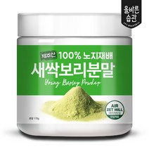 제주 새싹보리 분말 170g 에어분쇄 고농축 보리순 미세 가루 국내산 어린잎100% 차 쥬스 클로로필 폴리코사놀 금속성이물질대장균불검출 노지재배 직접생산 직접판매 아침 저녁에 한잔, 1통