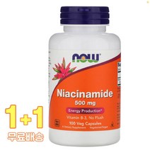 나우푸드 나이아신아마이드 500mg 베지 100정 2통, 1개, 기본