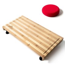 Top Drawer British 작은 대나무 도마 및 스토브 커버 도마 주방 RV 또는 캠핑카용 조절 가능한 발 포함 스폰지 어플리케이터