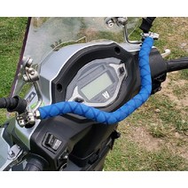 다기능 오토바이핸들바 스쿠터 크로스바 핸드폰 멀티바 콜잡이 악세사리 장착 가로대, 블루