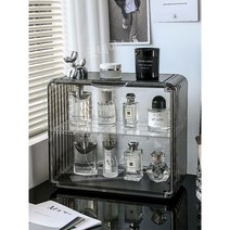 향수쇼케이스 향수 진열대 투명 디스플레이 캐비닛 탁상 화장대 화장품 정리함 수납 케이스, A. 차 브라운