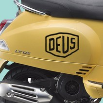 데우스 DEUS 로고스티커 캠핑 오토바이 데칼, 200x150mm, 빨강