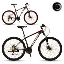 씨티크루저 시마노21단 알루미늄 27.5 입문용 MTB 자전거 2021년형 커세어21 (27.5형/ 시마노21단/ 디스크), 미조립&미세팅, 블랙17인치