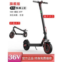 휴대용 전기 킥보드 가성비 스쿠터 성인 전동 접이식, 36V, F.시트10인치-30KM[APP]