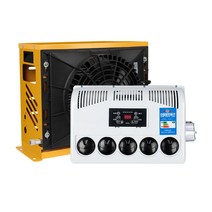 화물차 차량용 무시동 에어컨 차박 캠핑 카라반 승용차 여름 12v 24v 냉매포함, 12v빨간색