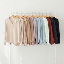 제인준 레이첼 루즈핏 오픈 카라 셔츠