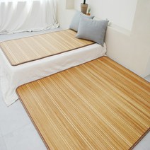 국산 프리미엄 분죽 탄화 쿠션대자리 여름 대나무돗자리 침대겸용 2인용 150X200, 단일속성