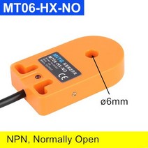 원형 근접 센서 스위치 링 원형 유도 금속 유형 NPN PNP NC/NO DC10-30V 3 와이어, 01 MT06-HX-NO
