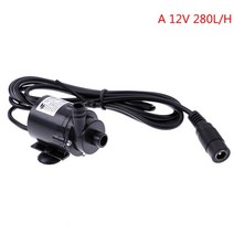DC 12V 280L/H 전기 미니 워터 펌프 브러시리스 모터 잠수정 수족관 분수 냉각 43*25*20mm, 01 A