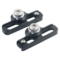 2x 브레이크 패드 익스텐더 확장 키트 c 모양의 신뢰할 수있는 범용 수리 브레이크 액세서리 오른쪽 왼쪽 블록, 검은 색, 알루미늄 합금