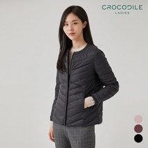 크로커다일레이디 크로커다일레이디 퀼팅라운드덕다운경량패딩점퍼_CL0WDW901