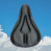 차오름 자전거 안장 푹신한 젤쿠션 커버 실내 실외 방수커버 증정, 슬림 타입, 1개
