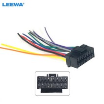 차량용 USB 시가잭 멀티탭 LEEWA자동차 스테레오 라디오 16Pin 플러그 하네스 소니 JVC 오디오 플레이 자동 어댑터 배선 커넥터 CA5656