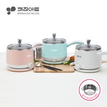 키친아트 라면포트 멀티쿠커 여행용 전기포트, MS-D07(민트)
