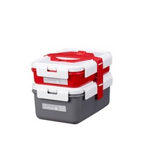 SS1811 코멕스 런치메이트 2단 직사각 찬합세트-레드, 본상품선택