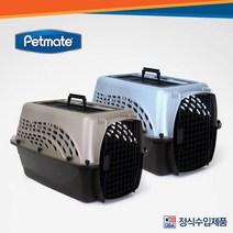 펫메이트 투도어 탑 로드 켄넬 L-블루