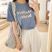 코코블랑 (1+1)커밀 레터링반팔티셔츠