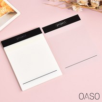 오아소 투명 방수 메모 포스트잇 50매, 1.project
