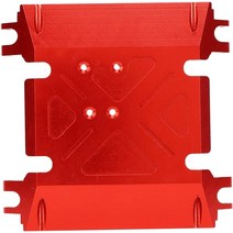 RC 자동차 스키드 플레이트 친환경 견고하고 내구성있는 축 방향 레이스 용 RC 자동차 센터 기어 박스 마, 01 레드