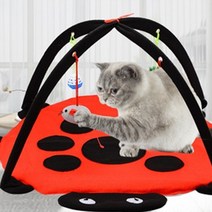 LUEN 할트리 모빌 장난감 고양이 강아지 애견 애묘 반려 동물 가정 매장 업소 놀이터 디자인, 1개, 레드