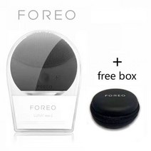 진동클렌저 피부마사지기 Foreo luna mini2 페이셜 실리콘 클렌징 브러쉬 실제 로고 foreoing USB 충전 방수 레벨 8, black 2