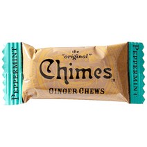Chimes Pepperment Ginger Chews 차임스 페퍼민트 진저츄 박하 젤리 캔디 카라멜 1lb bag, 1개