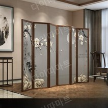 현대식 호텔 병풍 칸막이 고급진 병풍 파티션 인테리어 소품 거실 현대식 병풍, 오렌지 A-021