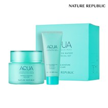 네이처리퍼블릭 슈퍼 아쿠아 맥스 컴비네이션 수분크림 스페셜 세트 120ml+40ml, 단일옵션 NE0877