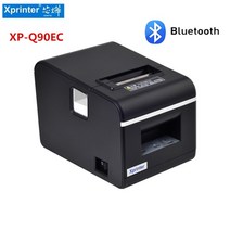 XPRINTER 송장 프린터 택배 라벨기 라벨 출력기 프린터기 xprprinter 자동 커터 주방 영수증 열전 사 58mm 고속 인쇄 대용량 xp-q90e 블루투스 printe, USB와 블루투스, au 플러그