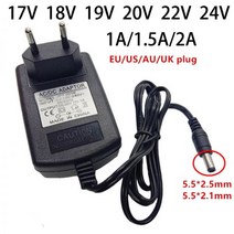 충전 고속 멀티 17V 18V 19V 20V 22V 24 V 범용 전원 어댑터 EU 미국 영국 AU 17 18 19 20 22 AC/DC 1A 1.5A 2A 공급 Adaptador, AU plug_24V | 1.5A