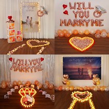 프로포즈 신혼집 출장 호텔 셀프 프로포즈용품 펜션 집에서 촛불 결혼 기념일 생일 여자친구 멋진 감동 이색 프러포즈 답프로포즈 장식 소품 업체 러브헌터 감성세트, 08. 감성프로포즈 SET08 (현수막), 03. 생일