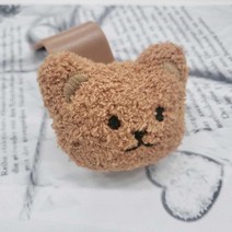 sudaku 뽀글이곰돌이 차량후크, 브라운(2개)