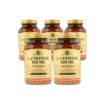 솔가 [5개 SET] 엘 시스테인 500mg 90정 (베지캡슐) Solgar L-Cysteine 500 mg 90 vcap, 1개
